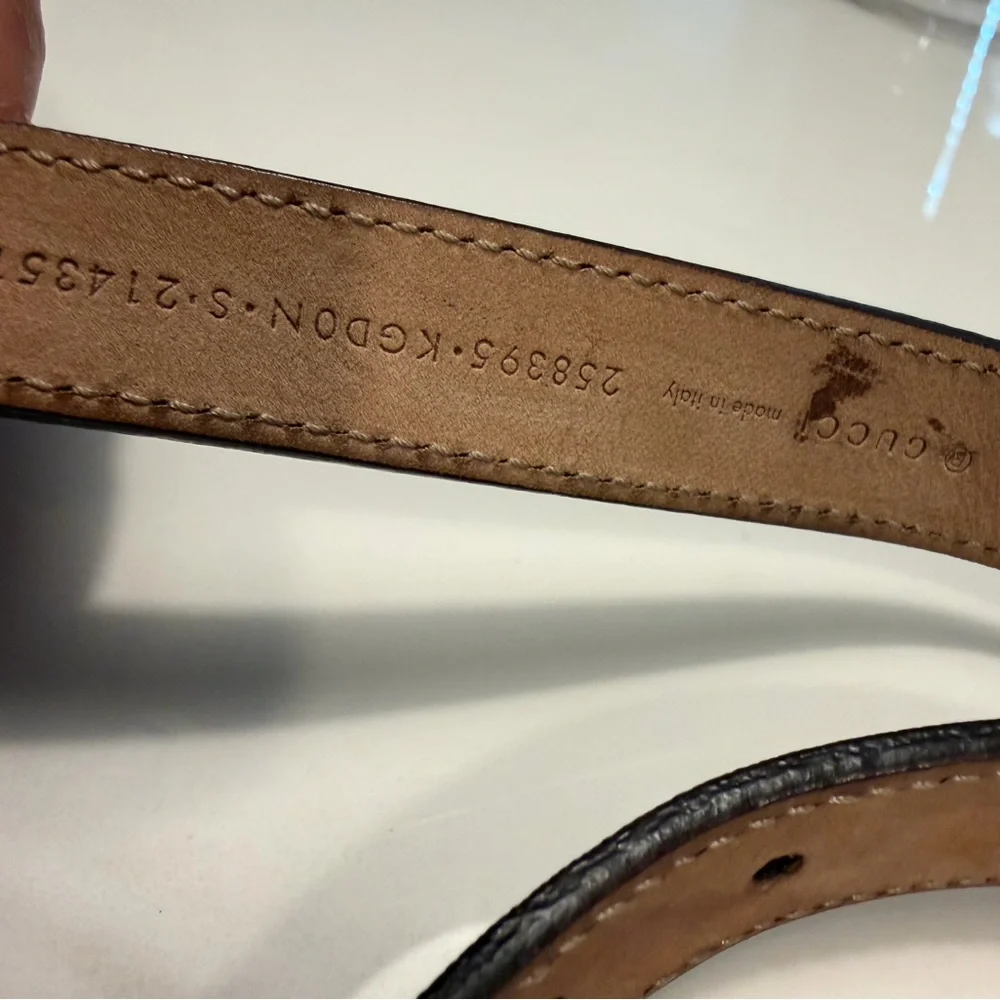 Kid’s [3Y-4Y] Gucci Beige GG Canvas Belt with Silver Double G Buckle